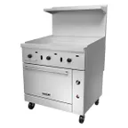 image of Vulcan 36S-36G 36" Gas Restaurant Range w/ 36" Full Griddle, (1) Standard Oven, 95.000 BTU