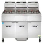 image of Vulcan 3TR65AF 63" Powerfry3™ Multiple Battery Gas Fryer w/ (3) 70-lb Frypots, Filtration System