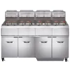 image of Vulcan 4GR45MF 62" Multiple Battery Gas Fryer w/ (4) 50-lb Frypots, Filtration System, Twin Baskets