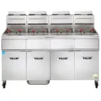 image of Vulcan 4VK65AF 84" Powerfry5™ Multiple Battery Gas Fryer w/ (4) 70-lb Frypots, Filtration System