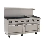 image of Vulcan 72CC-8B24GT 72" Gas Restaurant Range w/ (8) Open Burners, 24" Griddle Right w/ Thermostatic, (2) Convection Ovens, 350.000 BTU