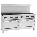 image of Vulcan 72RC-12B 72" Gas Restaurant Range w/ (12) Open Burners, (1) Refrigerated / Freezer Base, 395.000 BTU