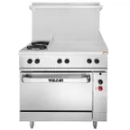 image of Vulcan EV36S-2FP24G480 36" Electric Restaurant Range