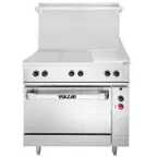 image of Vulcan EV36S-2HT12G240 Restaurant Range, Electric, 36", (2) Hot Tops