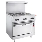 image of Vulcan EV36S-6FP480 36" Electric Restaurant Range