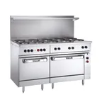 image of Vulcan EV60SS-5HT208 Restaurant Range, Electric, 60", (5) Hot Tops
