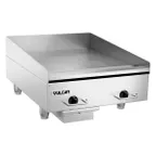 image of Vulcan HEG24E 24" Countertop Electric Griddle with 24" x 24" Surface, 1/2" Steel Plate, Thermostatic Controls