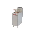 image of Vulcan LG500-QS-PLATINUM 21" Quick Ship Floor Model Full Pot Gas Fryer, 65-70 lbs, 150.000 BTU