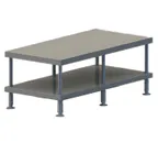 image of Vulcan STAND/F-VCCB72 Equipment Stand w/ Open Base with Undershelf, 73"W x 23"H, Feet