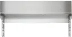 image of Vulcan STUB10-XL36 36" x 10" Stainless Steel Backguard Flue Riser for 36" Ranges, without Shelves