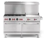 image of Vulcan SX60F-6B24GP-QS-PLATINUM 60" Gas Restaurant Range