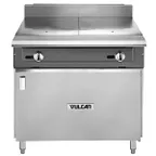 image of Vulcan V236HB 36" Gas Heavy Duty Range w/ (2) Hot Tops, Cabinet Base, 60.000 BTU