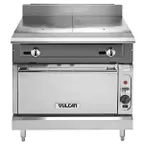 image of Vulcan V236HS 36" Gas Heavy Duty Range w/ (2) Hot Tops, (1) Standard Oven, 110.000 BTU