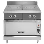 image of Vulcan V2FT36S 36" Gas Heavy Duty Range w/ (2) French Tops, (1) Standard Oven, 100.000 BTU
