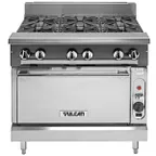 image of Vulcan V6B36C 36" Gas Heavy Duty Range w/ (6) Open Burners, (1) Convection Oven, 242.000 BTU