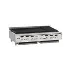 image of Vulcan VACB47 47" Countertop Heavy Duty Gas Radiant Charbroiler w/ (8) Burners, 136.000 BTU