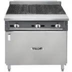 image of Vulcan VCBB36B 36" Gas Heavy Duty Range w/ 36" Full Charbroiler, (1) Cabinet Base, 99.000 BTU