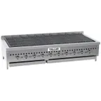 image of Vulcan VCCB60 60" Low Profile Countertop Gas Radiant Charbroiler w/ (10) Burners, 159.500 BTU