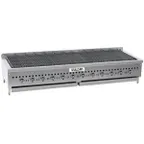 image of Vulcan VCCB72 72" Low Profile Countertop Gas Radiant Charbroiler w/ (13) Burners, 188.500 BTU