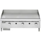 image of Vulcan VCRG36-M 36" Countertop Manual Gas Griddle, 1" Steel Plate, 20.5" Deep, 75.000 BTU