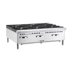 image of Vulcan VCRH36 36" Countertop Gas Hotplate with (6) Burners, Infinite Controls, 150.000 BTU
