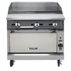 image of Vulcan VGM36B 36" Gas Heavy Duty Range, 36" Full Griddle w/ Manual Controls, (1) Cabinet Base, 90.000 BTU