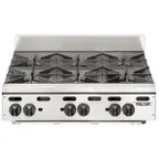 image of Vulcan VHP636 36" Countertop Gas Hotplate with (6) Burners, Infinite Controls, 180.000 BTU