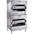 image of Vulcan VIR2 Heavy Duty Gas Deck-Type Broiler w/ Double Deck Infrared Burners, 200.000 BTU