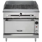 image of Vulcan VTC36C 36" Gas Heavy Duty Range w/ 36" Full Infrared Charbroiler, (1) Convection Oven, 98.000 BTU