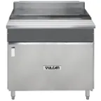 image of Vulcan VWT36B 36" Gas Heavy Duty Range w/ 36" Work Top Spreader, (1) Cabinet Base, 4" Stub Riser on 6" Adjustable Legs