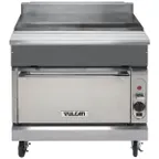 image of Vulcan VWT36C 36" Gas Heavy Duty Range w/ 36" Work Top Spreader, (1) Convection Oven, 4" Stub Riser on 6" Adjustable Legs, 32.000 BTU