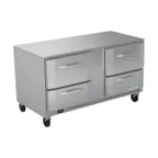 image of Victory VURD60HC-4 60" 2-Section Undercounter Refrigerator w/ 4 Drawers, 17.1 cu ft