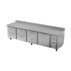 image of Victory VWRD119HC-6 118" 4-Section Worktop Refrigerator w/ 1 Door & 6 Drawers, 40 cu. ft.