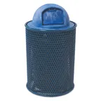 image of Wabash LR300D - 32 Gallon Trash Can, Open Top, 25" Dia x 33" H, Steel with Plastisol Finish