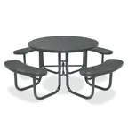 image of Wabash SG150D Signature 78.56 Dia Round Outdoor Patio Table, Steel, 29H, Umbrella Hole