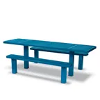 image of Wabash SG207D 8' ADA Restaurant Table Set, Multi Pedestal, Diamond Shape