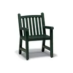 image of Wabash YO9113C Urbanscape Yorktown Aluminum Arm Chair with Slat Back & Seat, Powder Coat Finish