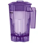 image of Waring CAC139-10 Blender Container, 48 Oz., Purple, with Blade Assembly & Lid