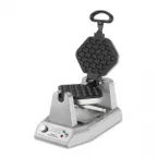 image of Waring WBW300X Bubble Waffle Maker/Baker, Heavy-Duty,Nonstick Plates
