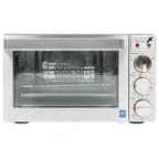 image of Waring WCO250X Single-Deck Electric Convection Oven w/ Manual Controls, Quarter-Size
