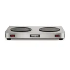 image of Waring WCW20 Café Deco™ Coffee Warmer, Double Burner - Low Profile - 140W / 120V