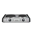 image of Waring WDB600 20" Electric Countertop Hotplate w/ (2) Solid Burners, Thermostatic Controls, 1.8 kW, 120v