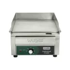 image of Waring WGR140X 18" Countertop Electric Griddle with 14" x 16" Steel Surface, Thermostatic Controls, 120v