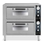 image of Waring WPO750 31" Electric Countertop Pizza Bake Oven w/ Double Deck, Thermostatic Controls