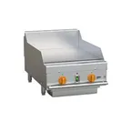 image of Wood Stone WS-GPL-2436-CT 24" Countertop Thermostatic Gas Griddle, 3/4" Steel Plate, 60.000 BTU