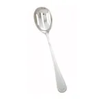 image of Winco 0030-24 Slotted Serving Spoon, 11½" 18/8 Stainless Steel Heavy Non‑Insulated Handle - 1 Dozen
