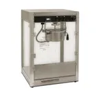 image of Winco 11087 20" Silver Screen 8-Oz. Popcorn Popper w/ 4-Switch Operation, Old-Maid Drawer