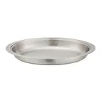 image of Winco 202-FP Food Pan, 6 Qt., Oval, Stainless Steel, For 202