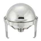 image of Winco 602 Madison 6 Qt. Stainless Steel Round Chafer