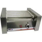 image of Winco Benchmark 62010 Stainless Steel Hot Dog Roller Grill w/ 10 Hot Dog Capacity